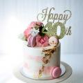 40th Birthday Pink roses cake