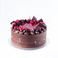 Buy 8" Vegan chocolate and raspberry cake online London delivery