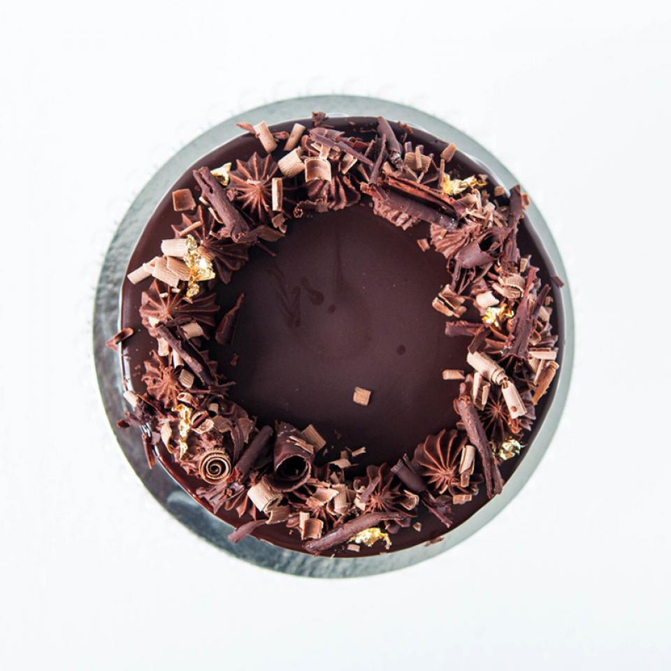 6" Chocolate Guinness and Irish Baileys cream cake buy online £45.00 London