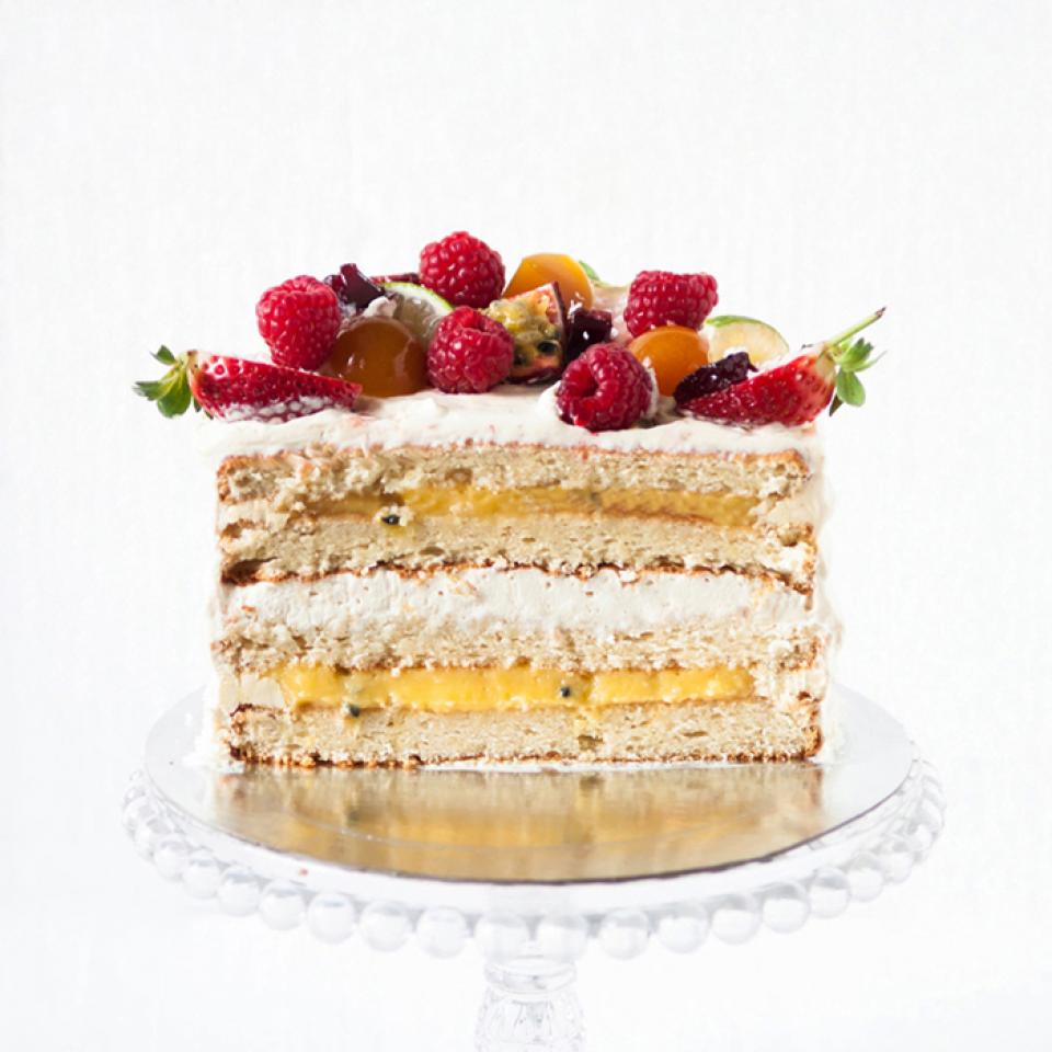 Passion fruit and coconut cake London Cakes & Bakes