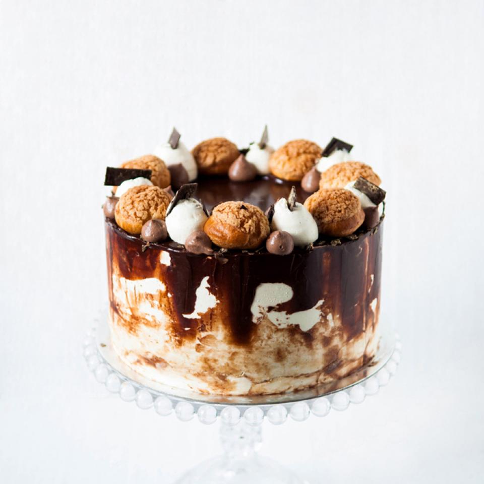 Profiterole cake buy online in 6", 8", 10" London home delivery