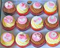 Baby girl theme cupcakes