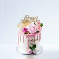 Pink Drip Birthday cake